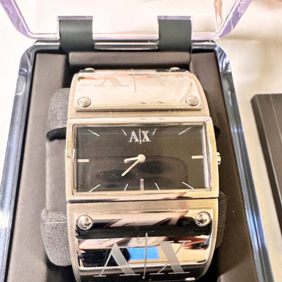 Armani Exchange Women's Wide Band Cuff Style Watch - Picture 6 of 12